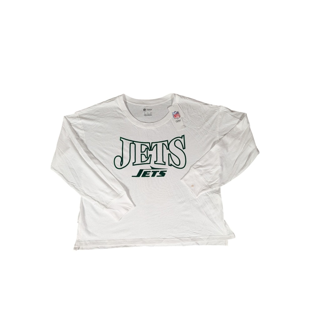 NFL New York Jets White Long Sleeve T-Shirt XL‎ Football Apparel